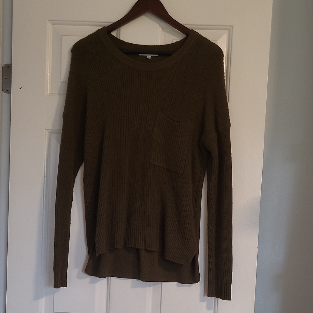 Madewell Olive Crew Neck Sweater
